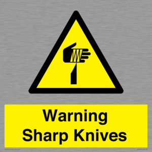 Warning Sharp Knives